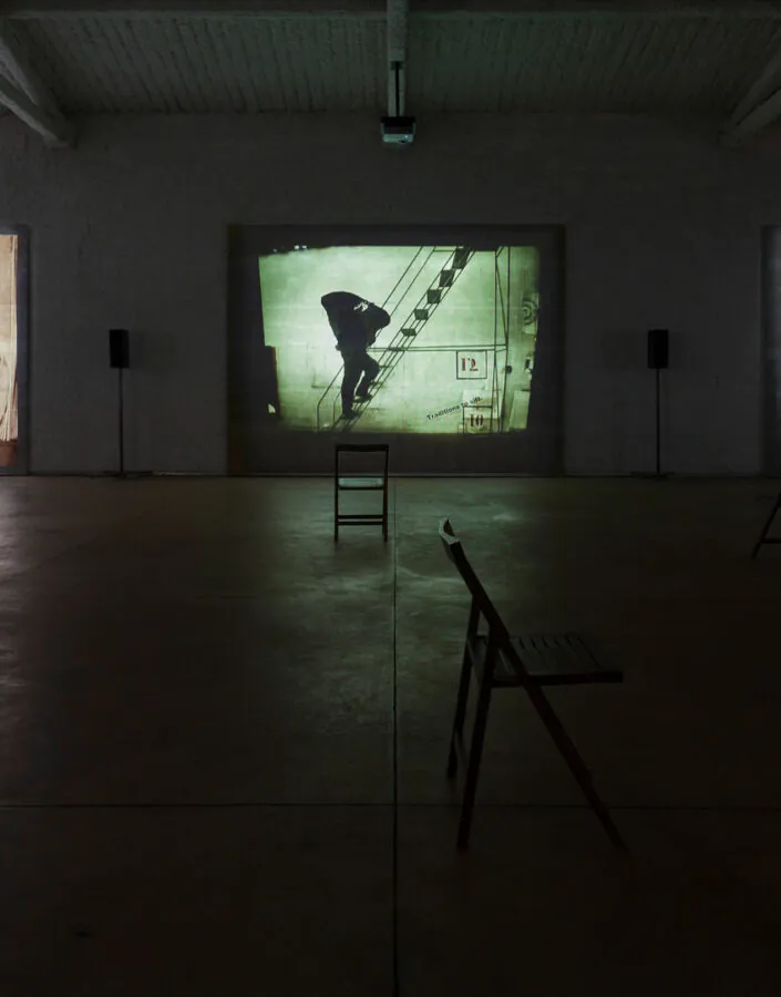 William Kentrigde, I am not me, the horse is not mine, 2008, videoinstalação Foto: Eduardo Eckenfels