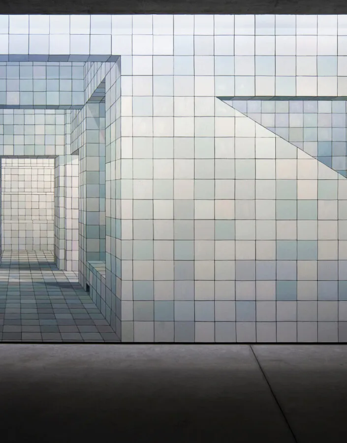 Adriana Varejão, O colecionador, 2008, óleo sobre tela, 320x750 cm. Foto: Eduardo Eckenfels