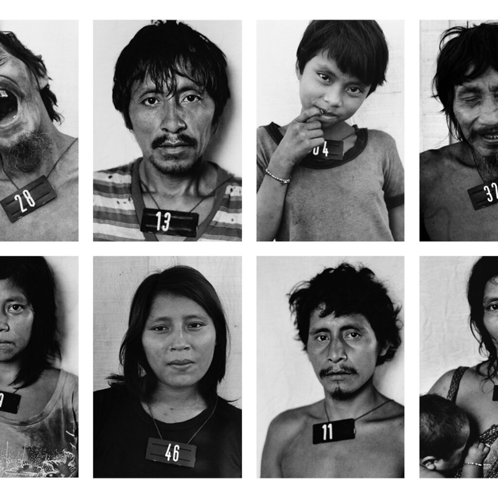 Claudia Andujar, série Marcados, 1981-83, gelatina de prata sobre papel Ilford Multigrade, 57x38,5 cm cada