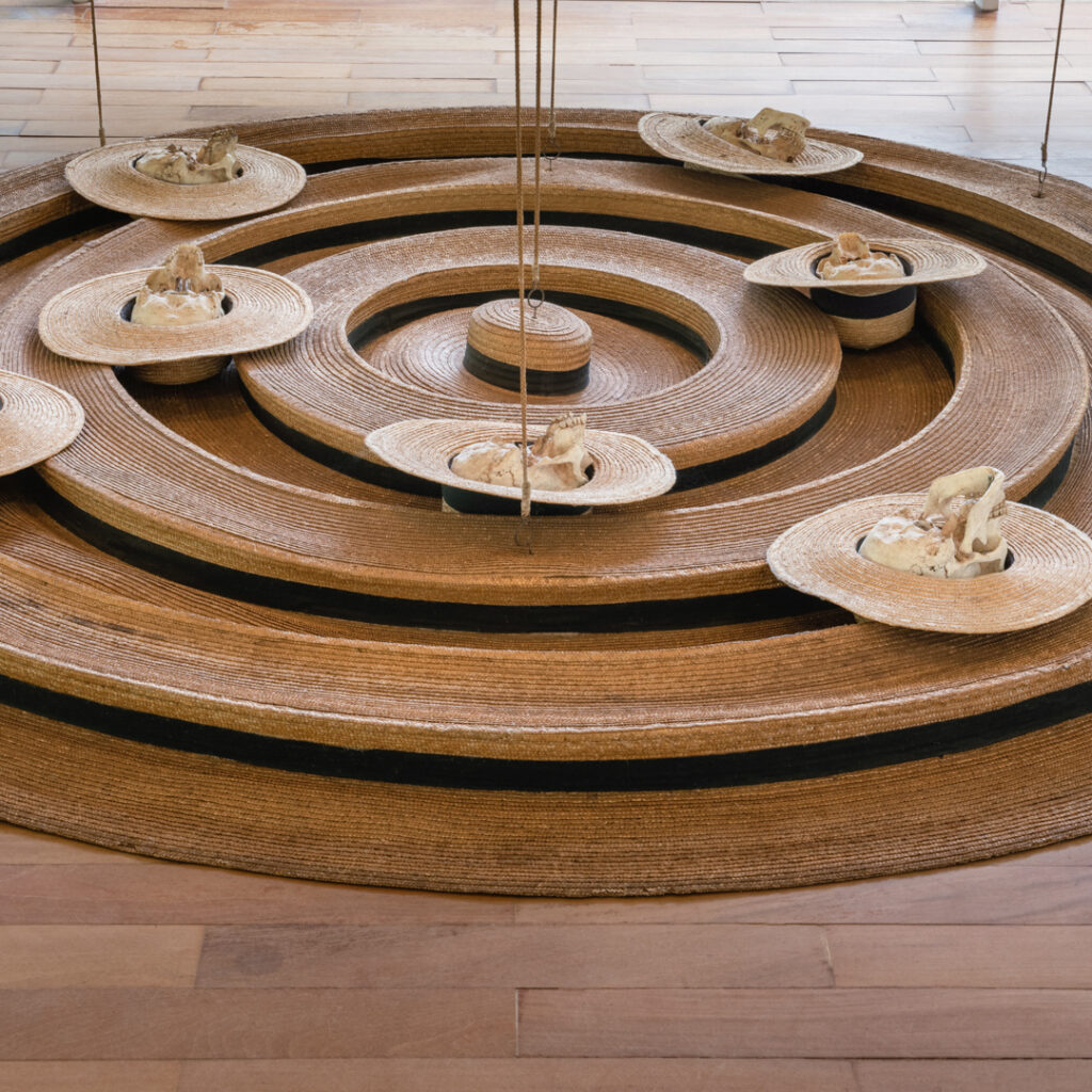 Obra Inside Out, Upside Down, 1998 , de Tunga. Acervo de arte contemporânea Inhotim