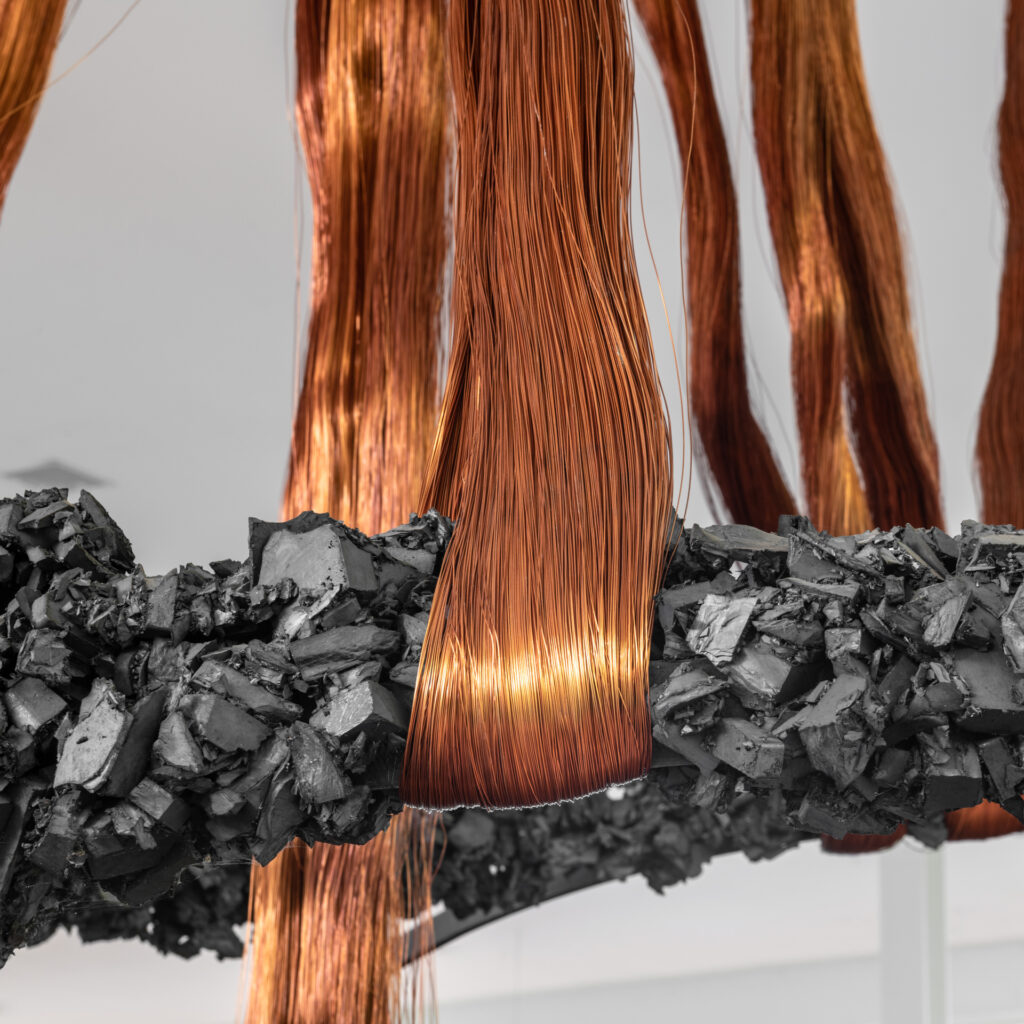 Obra Palíndromo Incesto, 1990-1992, de Tunga. Acervo de arte contemporânea Inhotim