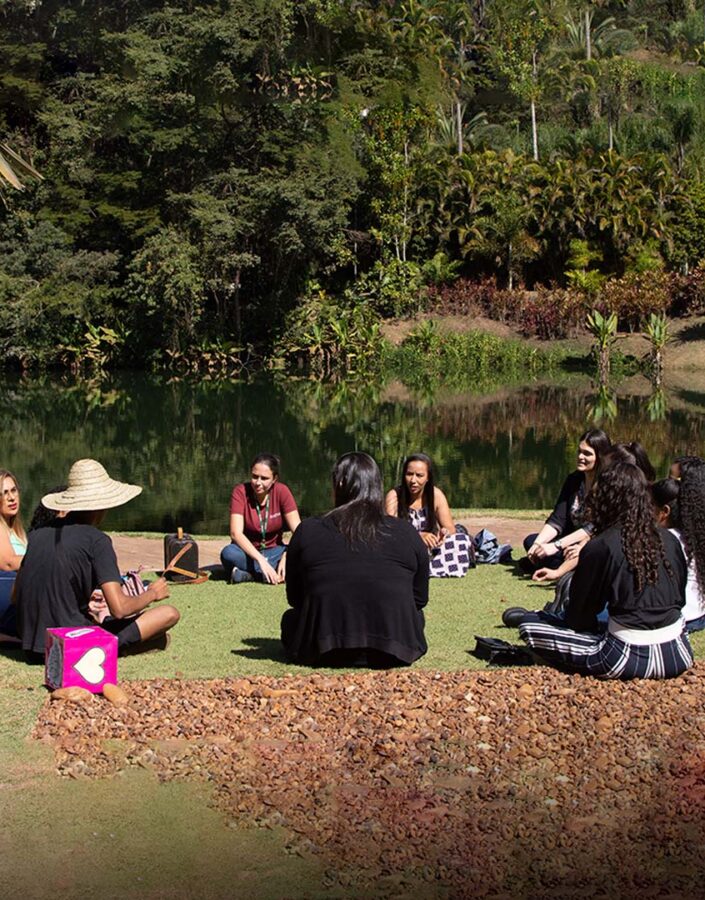 Cores, sentidos, imaginação e interação na Visita Temática de julho. Foto: Ana Luiza de Albuquerque