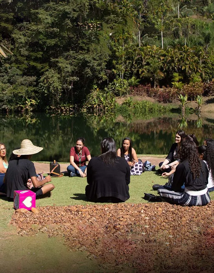 Cores, sentidos, imaginação e interação na Visita Temática de julho. Foto: Ana Luiza de Albuquerque