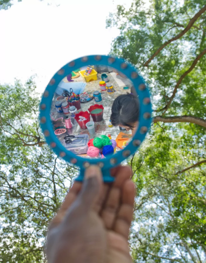 O Educativo Inhotim preparou uma programação especial para as crianças no museu. Foto: William Gomes