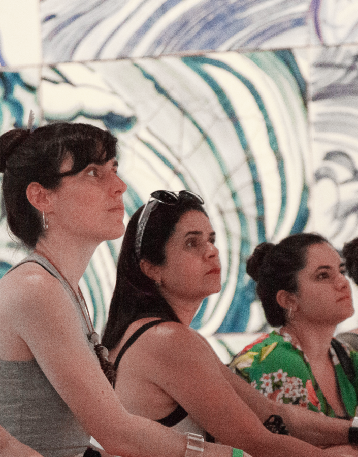 Visita temática convida o público a pensar como grandes eventos afetam a produção artística a partir de galerias e obras do Inhotim. Foto: Brendon Campos