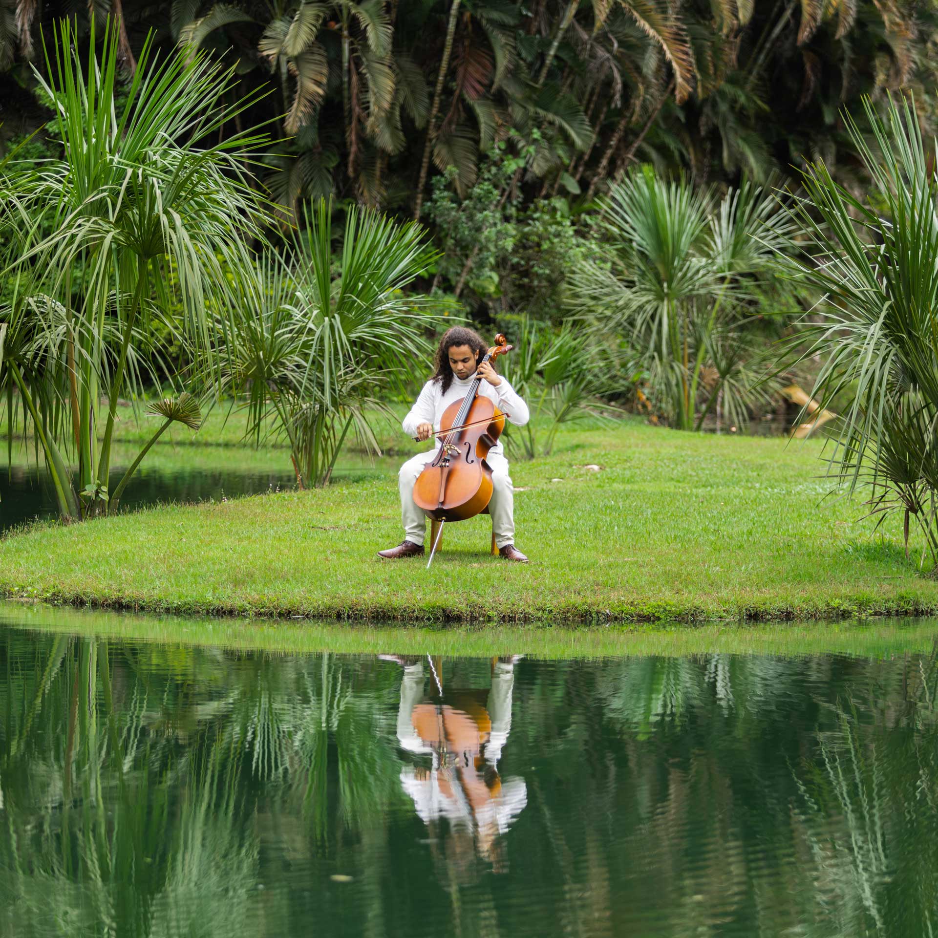 Educação musical  e. programação conectada com arte e natureza, para todas as idades. Foto: Brendon Campos