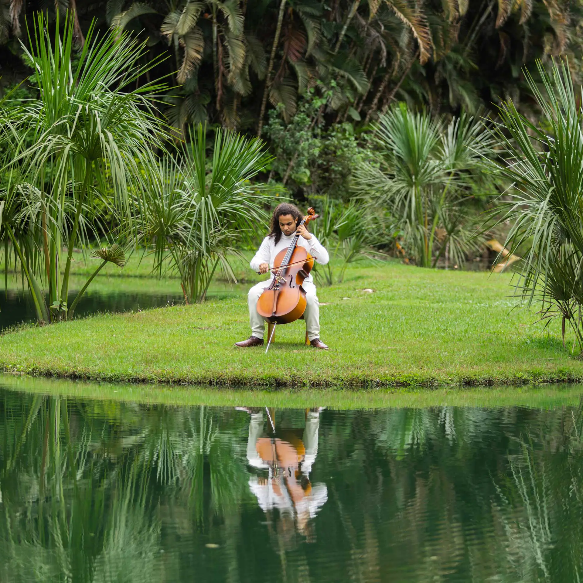 Educação musical  e. programação conectada com arte e natureza, para todas as idades. Foto: Brendon Campos
