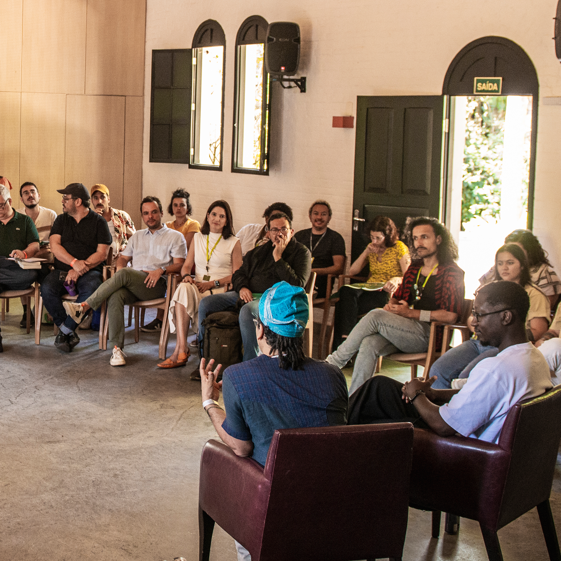 Na edição de agosto do Encontros com Inhotim, lideranças comunitárias refletem sobre os aspectos culturais locais. Foto: Daniela Paoliello
